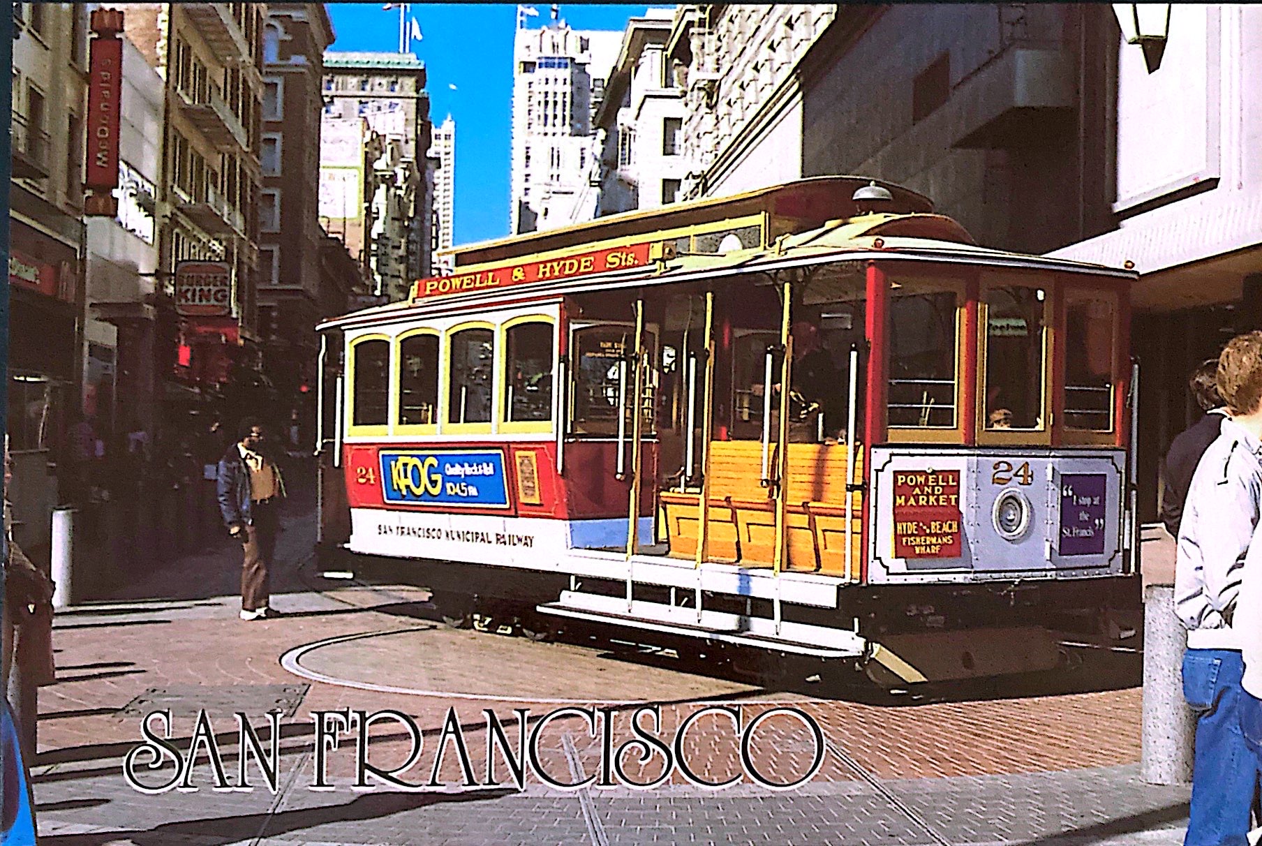 A trolley in San Francsico