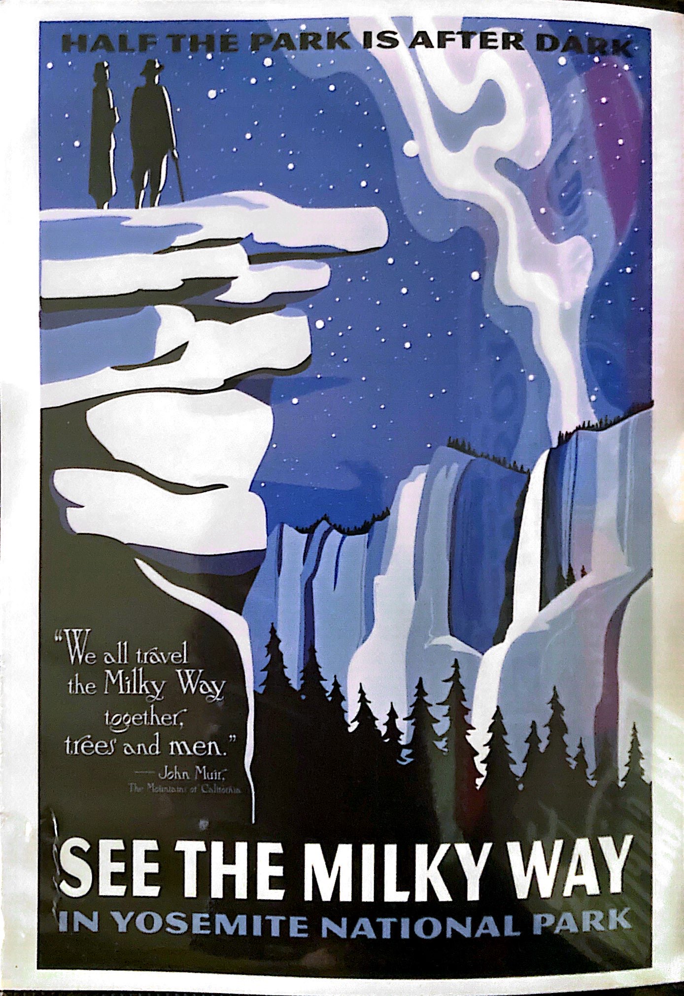 See the Milky Way in Yosemite, illustration